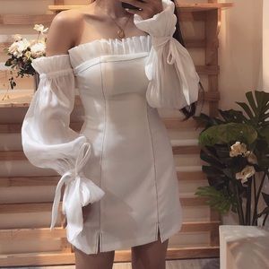 Off shoulder bodycon dress